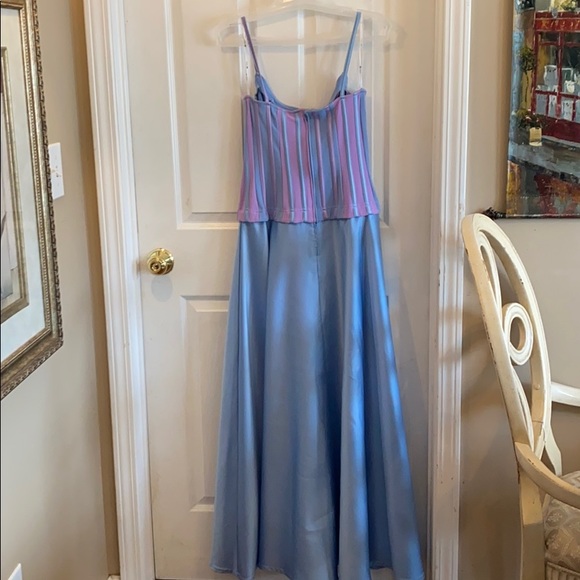 NEW Tadashi 4 purple and blue long formal gown. - Picture 7 of 8